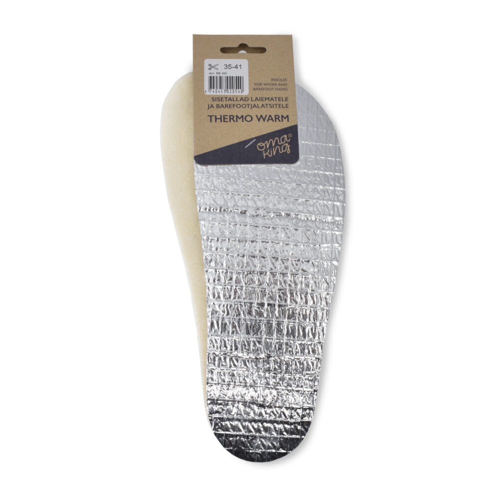 OmaKing Thermo Warm Einlegesohlen für Barfußschuhe, ideal für kalte Wintertage, jetzt im Onlineshop für Barfußschuhe verfügbar