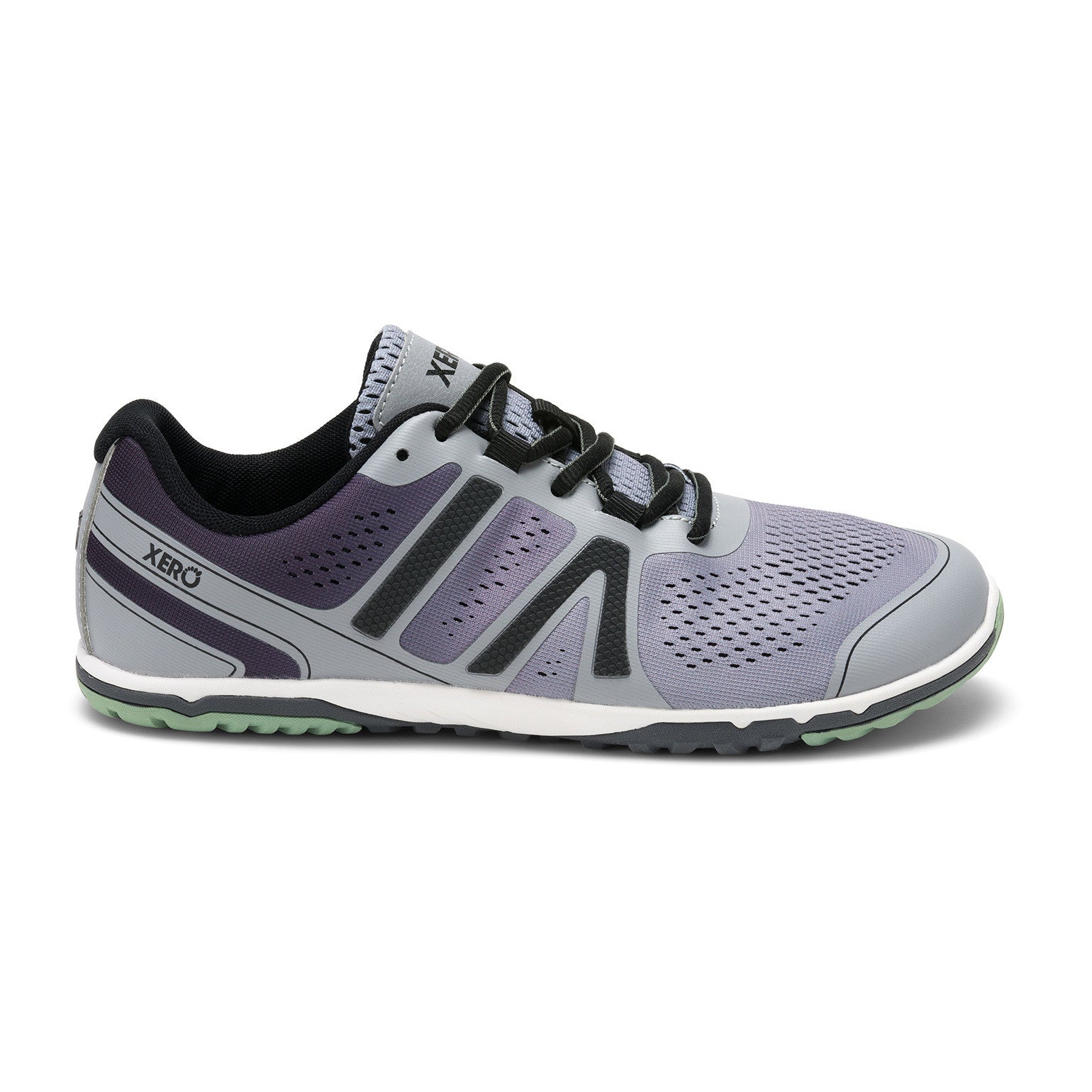 Xero Shoes HFS II Sneaker in Asphalt/Alloy für Herren, rechte Ansicht, ideale Laufschuhe im Onlineshop für Barfußschuhe.