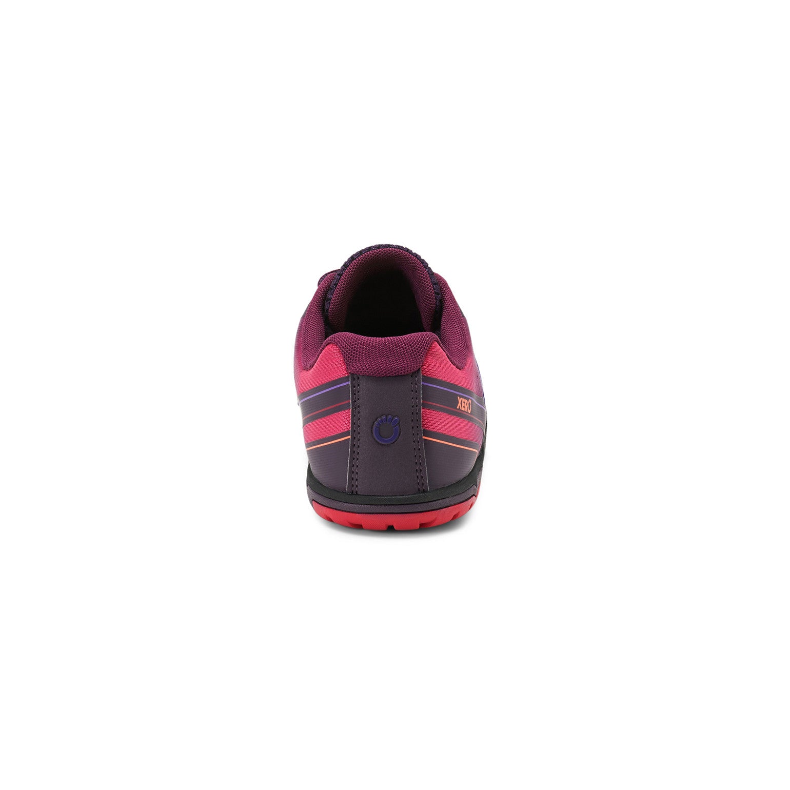 Xero Shoes HFS II 2 Barfußschuhe für Damen in Lila, Laufschuhe im Onlineshop, Rückansicht.