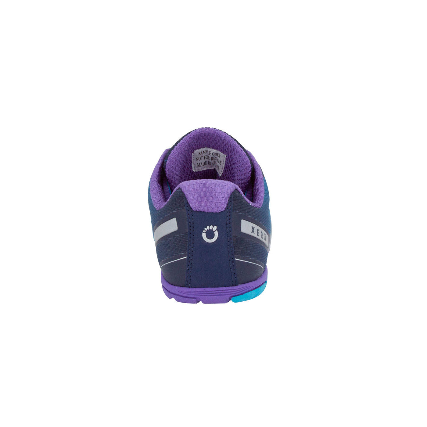 Barfußschuhe Xero Shoes HFS für Damen in Atoll Blue, Sneaker und Laufschuhe, Rückansicht im Onlineshop.
