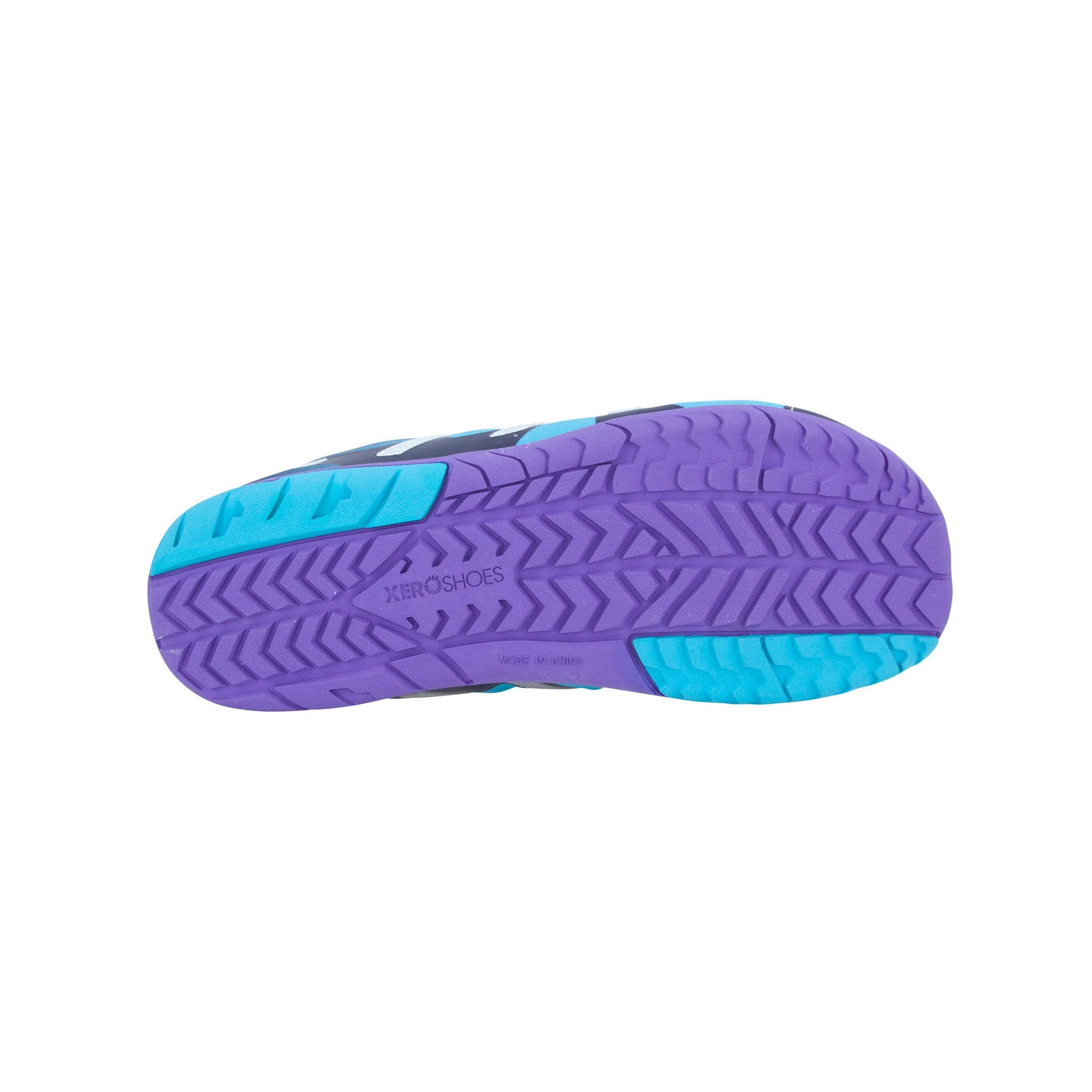 Barfußschuhe Xero Shoes HFS für Damen in Atoll Blue, Sneaker und Laufschuhe, Ansicht von unten im Onlineshop.