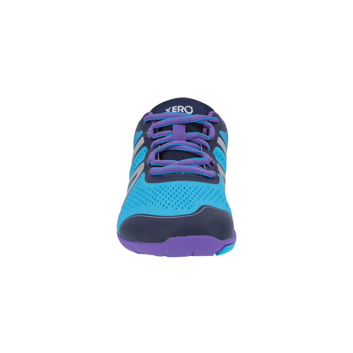 Barfußschuhe Xero Shoes HFS für Damen in Atoll Blue, Sneaker und Laufschuhe, Frontansicht im Onlineshop.