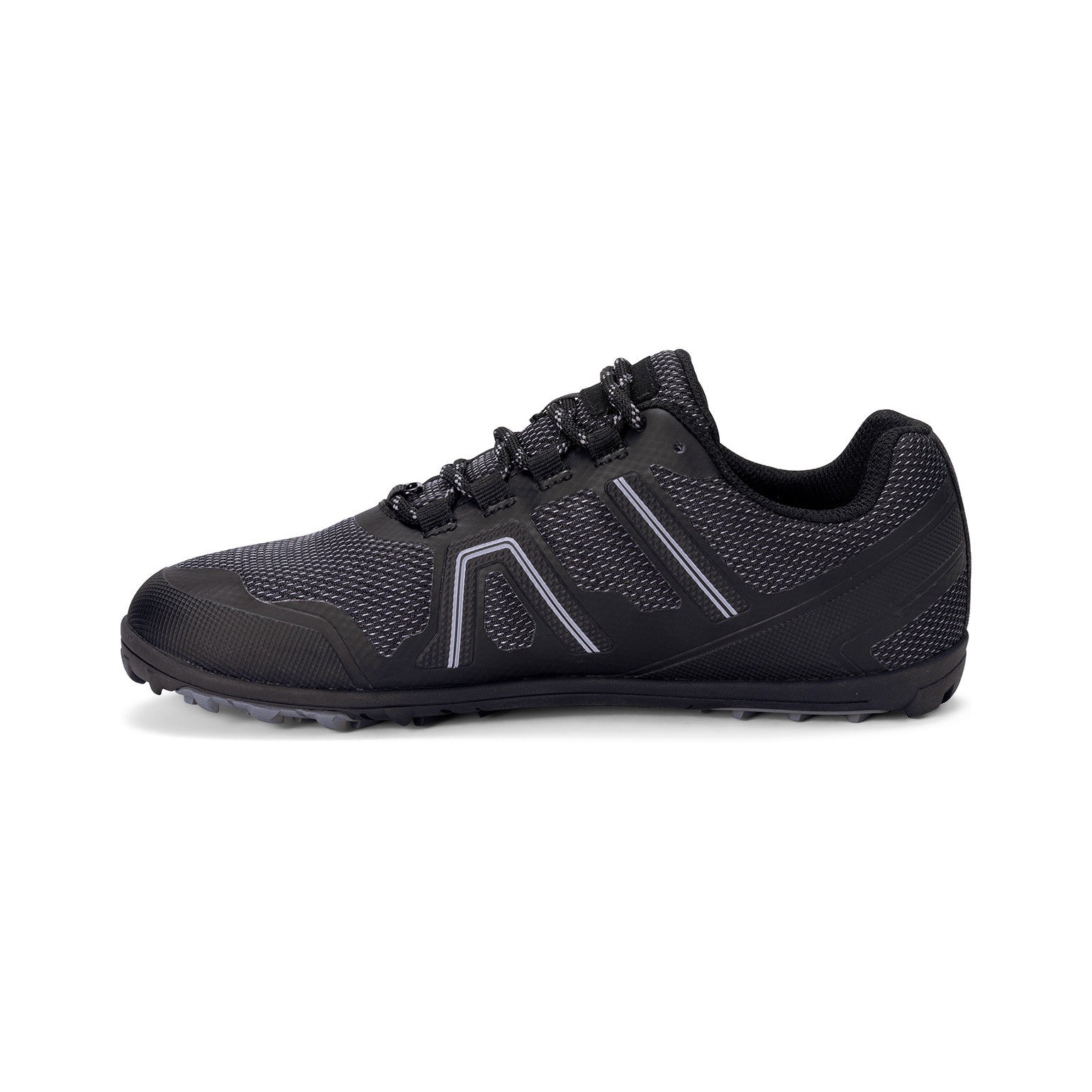 Xero Shoes Mesa Trail WP Damen Barfußschuhe, schwarz, wasserdichte Wanderschuhe, linke Seite im Onlineshop für Barfußschuhe