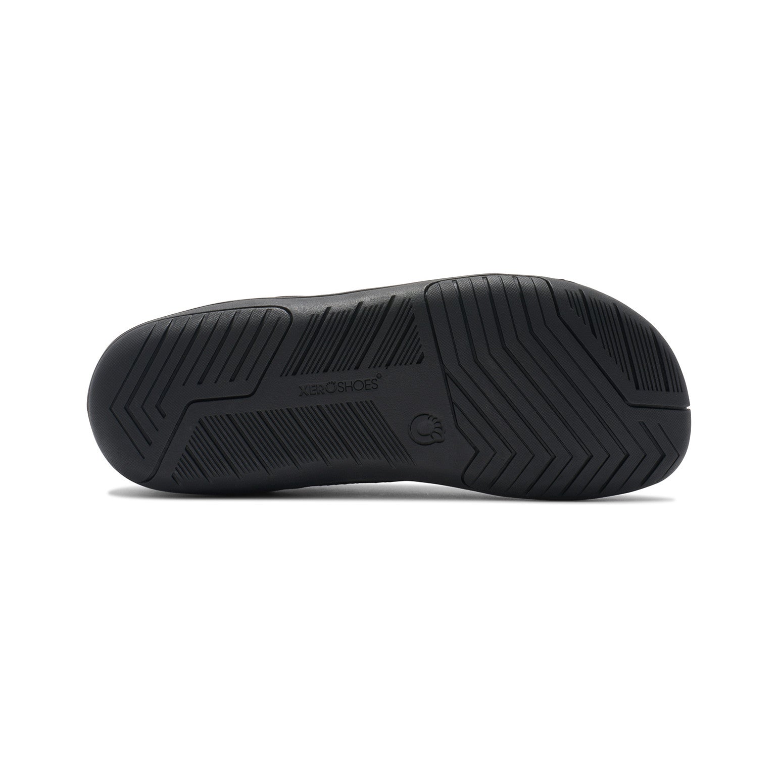 Xero Shoes Nexus Knit Sneaker in Schwarz für Damen, Unteransicht, atmungsaktiv und flexibel, ideal für unseren Onlineshop für Barfußschuhe.