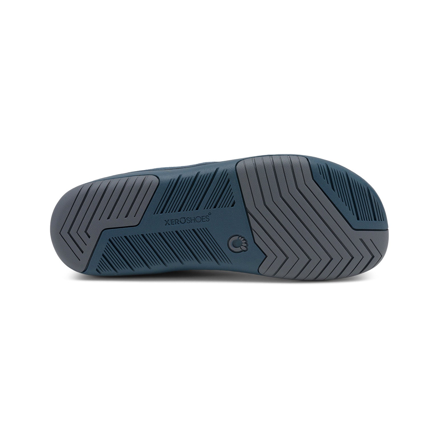 Xero Shoes Nexus Knit Sneaker in Orion Blue für Damen, Unteransicht, atmungsaktiv und flexibel, ideal für unseren Onlineshop für Barfußschuhe.