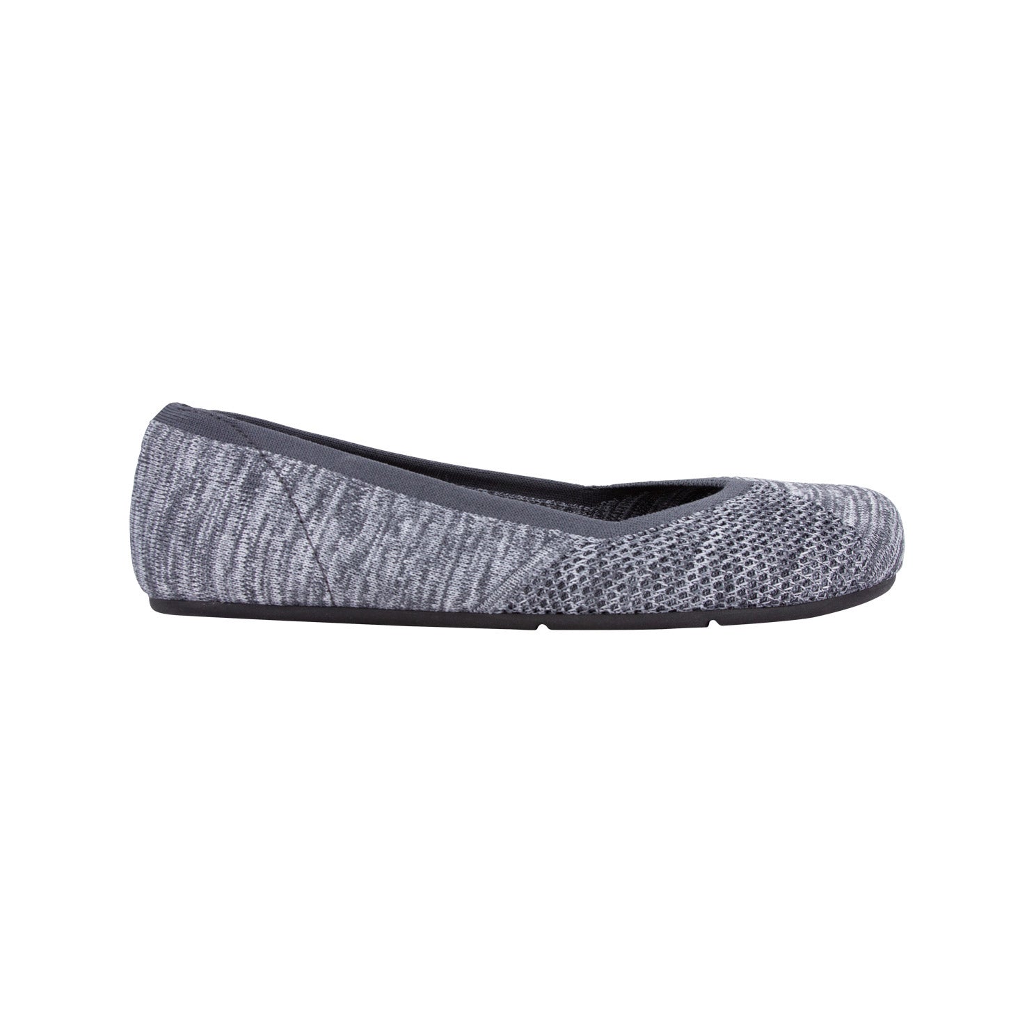 Graue Phoenix Knit Damen Ballerinas von Xero Shoes als Barfußschuhe, rechte Seitenansicht aus unserem Onlineshop