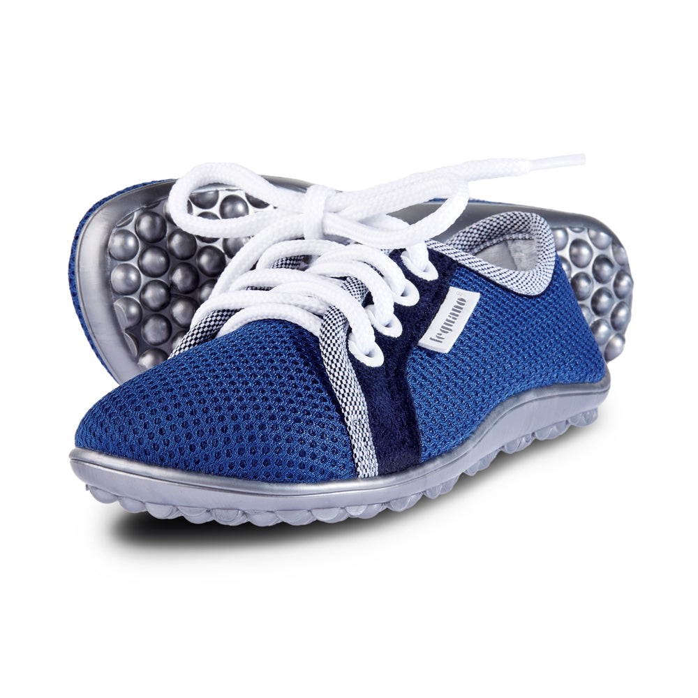 leguanito aktiv blau Leguano Barfußschuhe für Kinder – Sockenschuhe, erhältlich im barfusswelteb.com Barfußschuhe Onlineshop