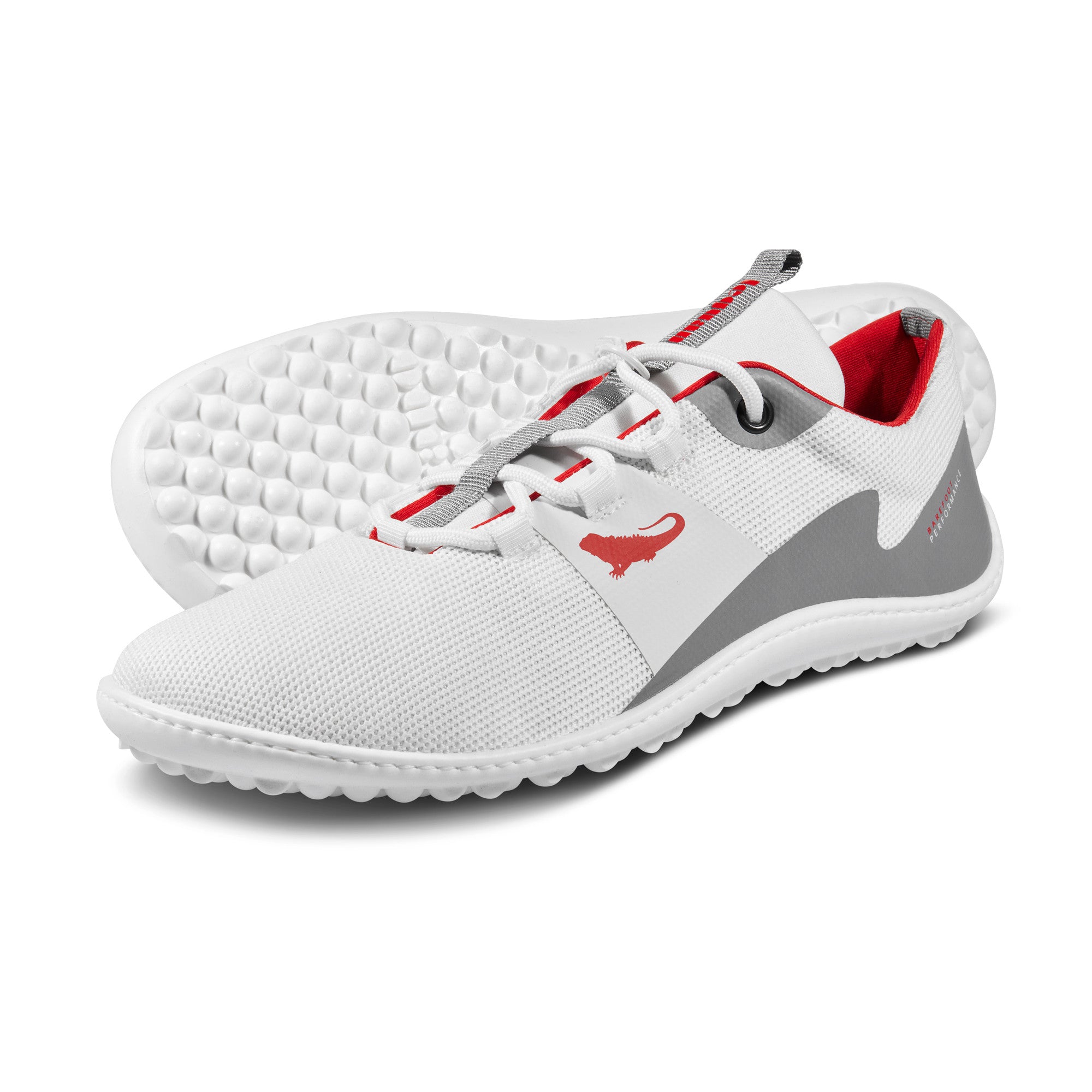 Barfußschuhe Leguano Spinwyn in Weiß, vielseitige und atmungsaktive Sportschuhe, erhältlich in unserem Onlineshop für Barfußschuhe.