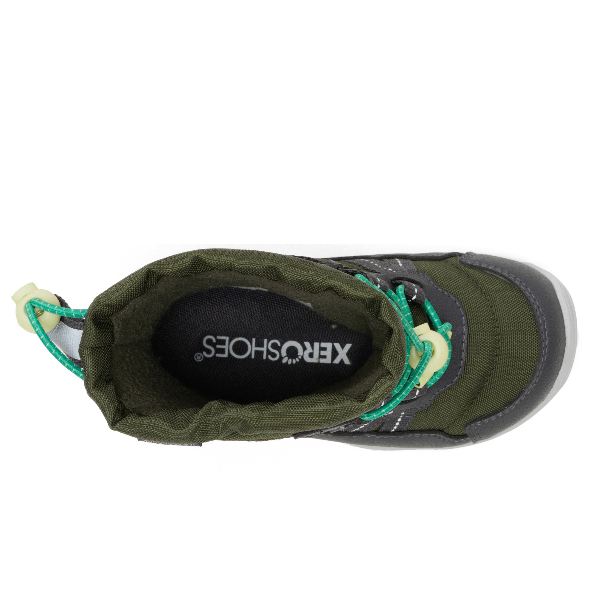 Xero Shoes Alpine Pull-On wasserdichter Schneestiefel für kleine Kinder, Draufsicht im Onlineshop für Barfußschuhe