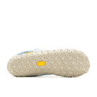 Barfußschuhe Merrell Vapor Glove 6 in Chambray für Damen, Ansicht von unten, erhältlich in unserem Onlineshop für Barfußschuhe. Rutschfeste Sohle für sicheren Halt und Flexibilität auf verschiedenen Oberflächen.