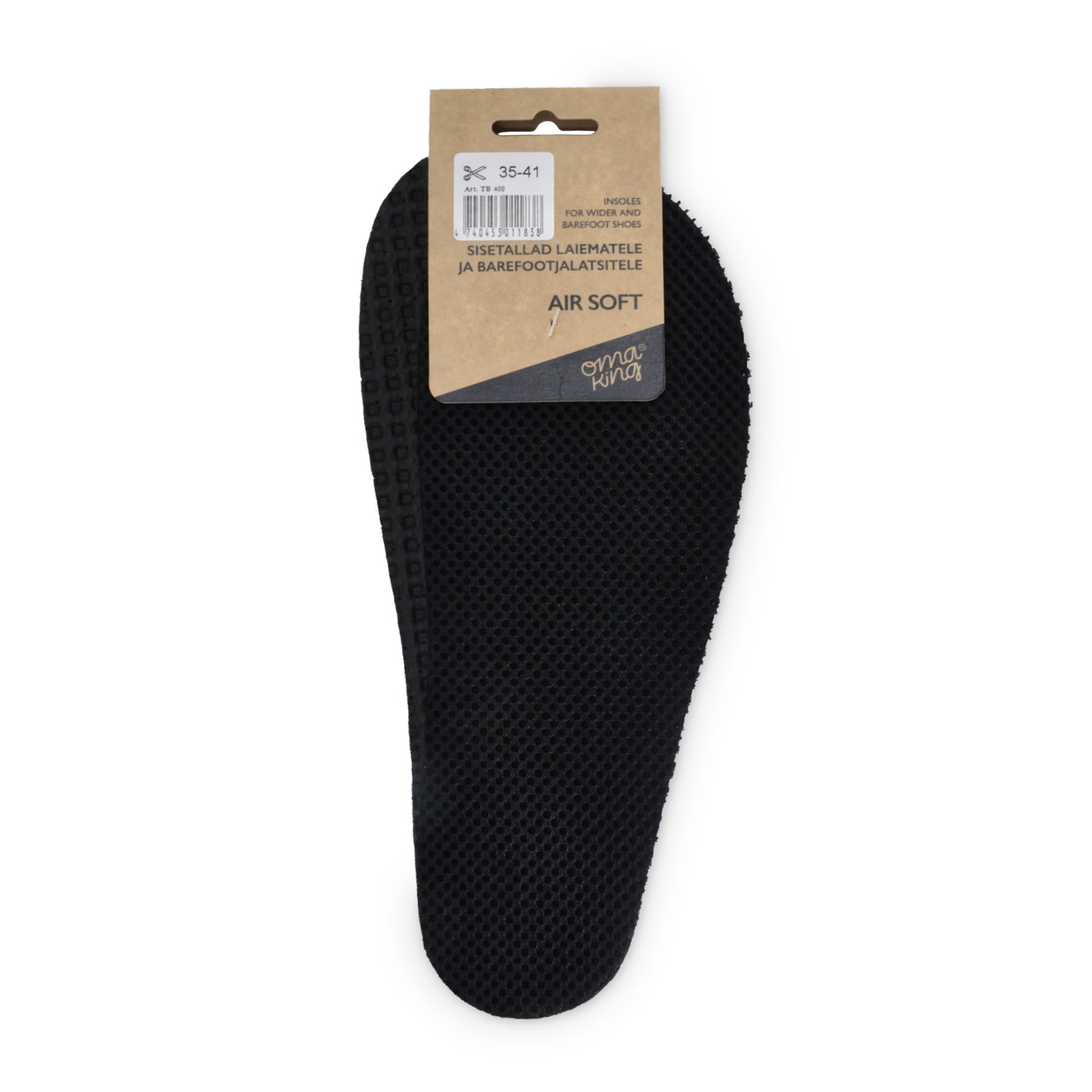 OmaKing Airsoft Einlegesohlen für Barfußschuhe, perfekt für sommerliche Tage, jetzt im Onlineshop für Barfußschuhe erhältlich