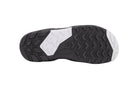 Xero Shoes Alpine Women Black White Trees Barfußschuhe Schneestiefel, Ansicht von unten. Leichte, flexible Winterstiefel mit einem stilvollen Baum-Muster, die natürlichen Komfort und Wärme bieten. Erhältlich in unserem Onlineshop für Barfußschuhe.