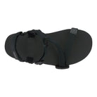 Xero Shoes Naboso Trail Barfußschuhe Sandalen in Schwarz von oben im Onlineshop für Barfußschuhe