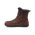 Xero Shoes Alpine Women Barfußschuhe Schneestiefel in Dark Blush für den Winter, Ansicht von links. Leichte, flexible Stiefel, die natürlichen Komfort und Wärme an kalten Tagen bieten. Erhältlich in unserem Onlineshop für Barfußschuhe.