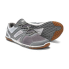 Xero Shoes HFS II 2 Barfußschuhe für Herren in Grau-Weiß, perfekt für Laufen, im Onlineshop für Barfußschuhe erhältlich.