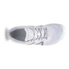 Xero Shoes HFS II in Weiß für Herren, Draufsicht, ultraleichte und atmungsaktive Barfuß-Laufschuhe mit breiter Zehenbox und flexiblem Design, erhältlich im Onlineshop für Barfußschuhe