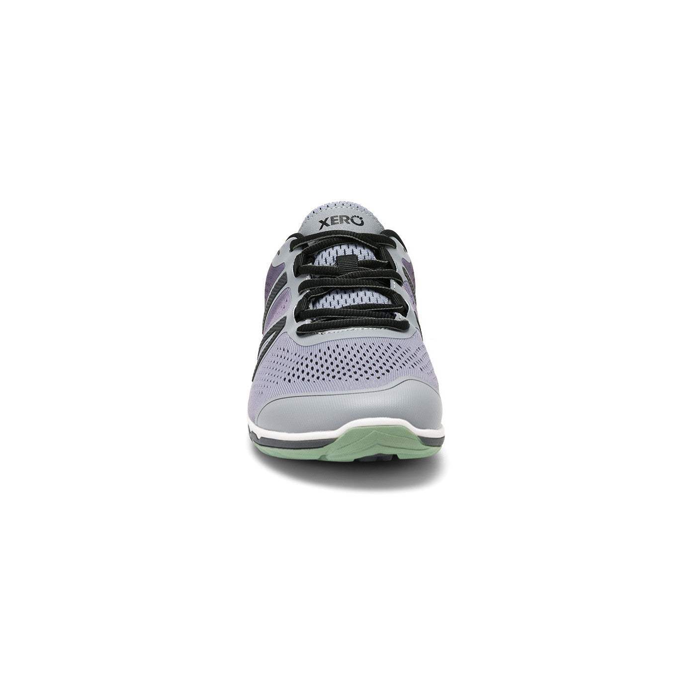 Xero Shoes HFS II in Asphalt Alloy für Damen, Vorderansicht, atmungsaktive und leichte Barfuß-Laufschuhe, erhältlich im Onlineshop für Barfußschuhe