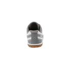 Damen-Barfußschuhe Xero Shoes HFS II in Grau-Weiß, Rückansicht, atmungsaktiv und flexibel, ideal für Laufsport und unseren Onlineshop.
