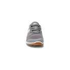 Damen-Barfußschuhe Xero Shoes HFS II in Grau-Weiß, Frontansicht, atmungsaktiv und flexibel, ideal für Laufsport und unseren Onlineshop.