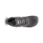 Damen-Barfußschuhe Xero Shoes HFS II in Grau-Weiß, Top-Ansicht, atmungsaktiv und flexibel, ideal für Laufsport und unseren Onlineshop.
