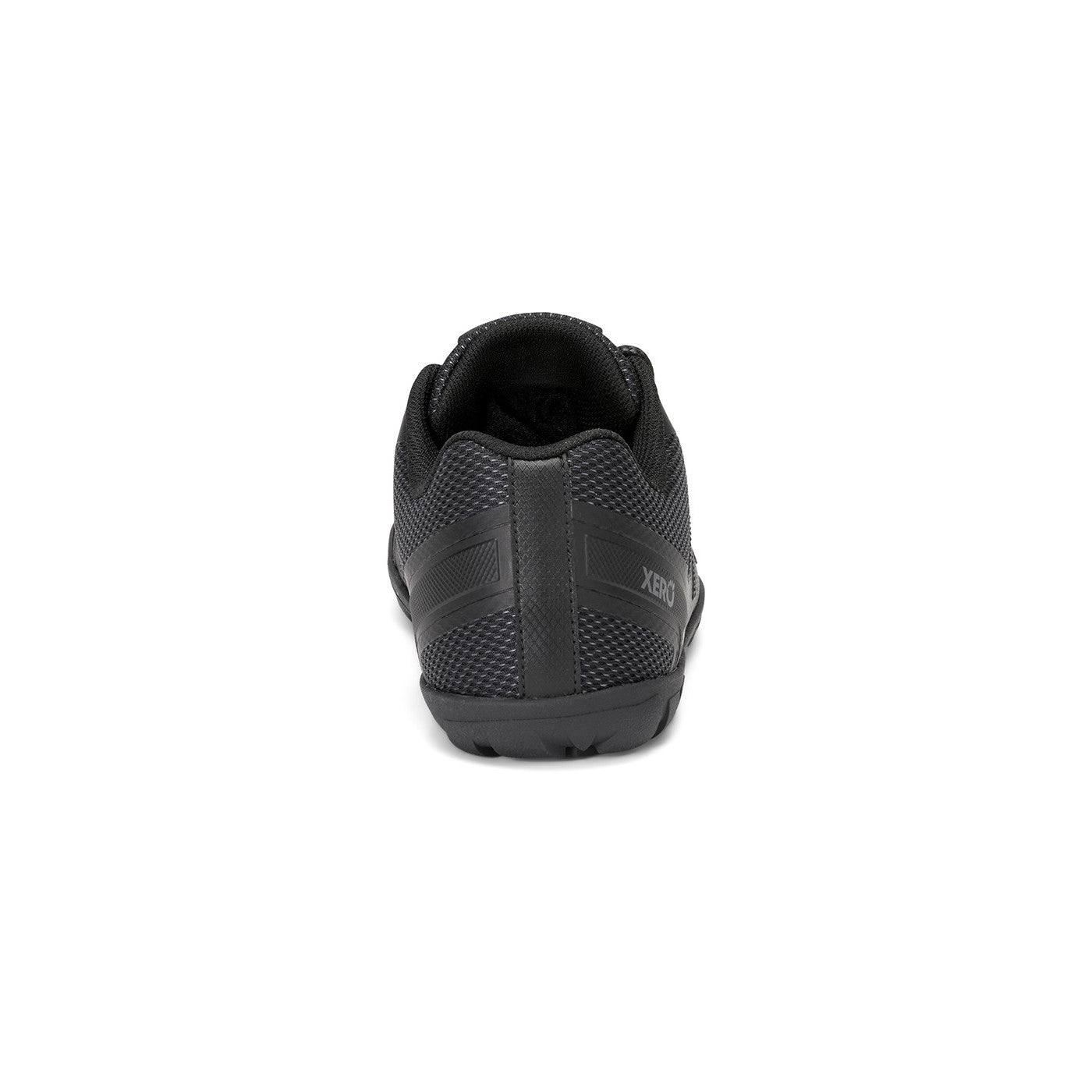 Xero Shoes Mesa Trail WP Damen Barfußschuhe, schwarz, wasserdichte Wanderschuhe, Rückansicht im Onlineshop für Barfußschuhe