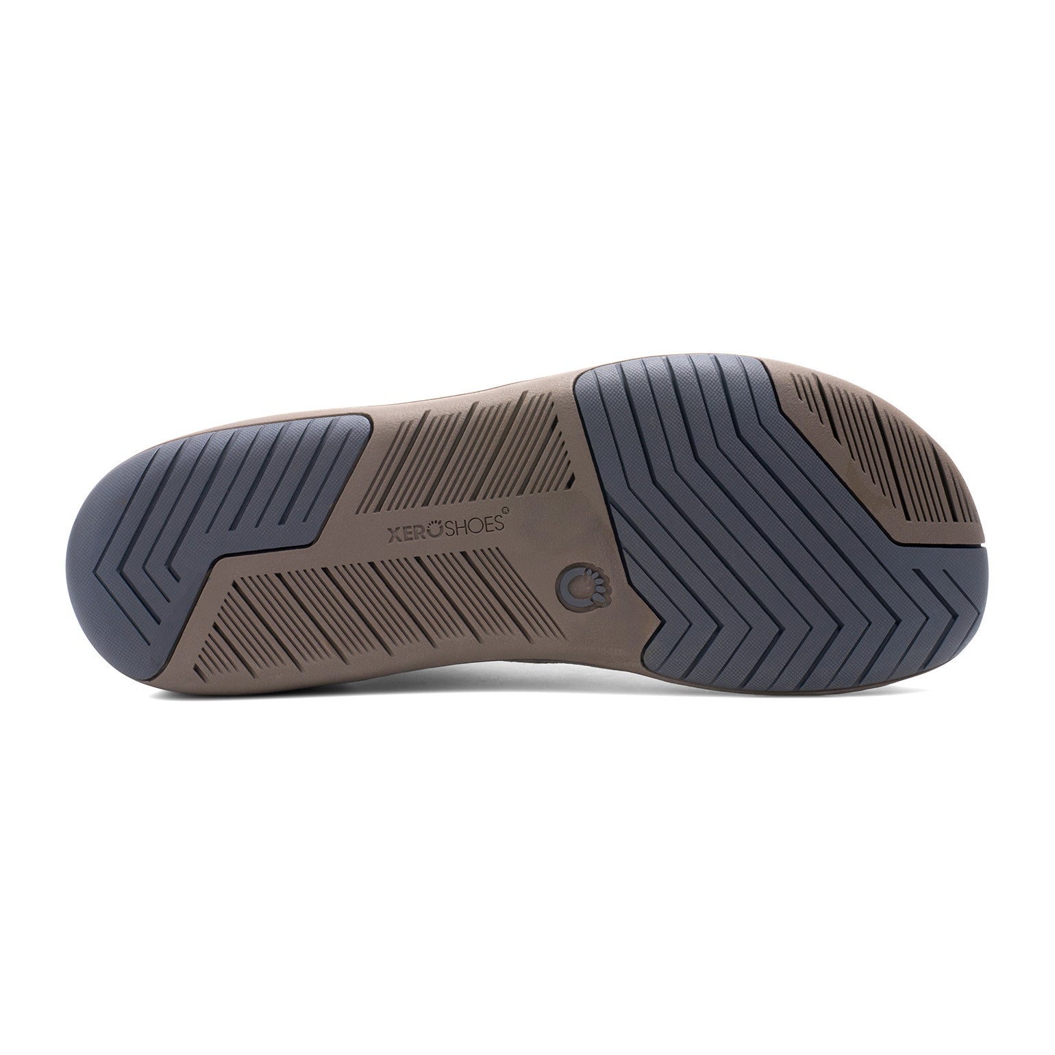 Xero Shoes Nexus Knit Men Morel, Sohlenansicht. Flexible Herren-Sneaker und Barfußschuhe mit natürlichem Laufgefühl in unserem Onlineshop.