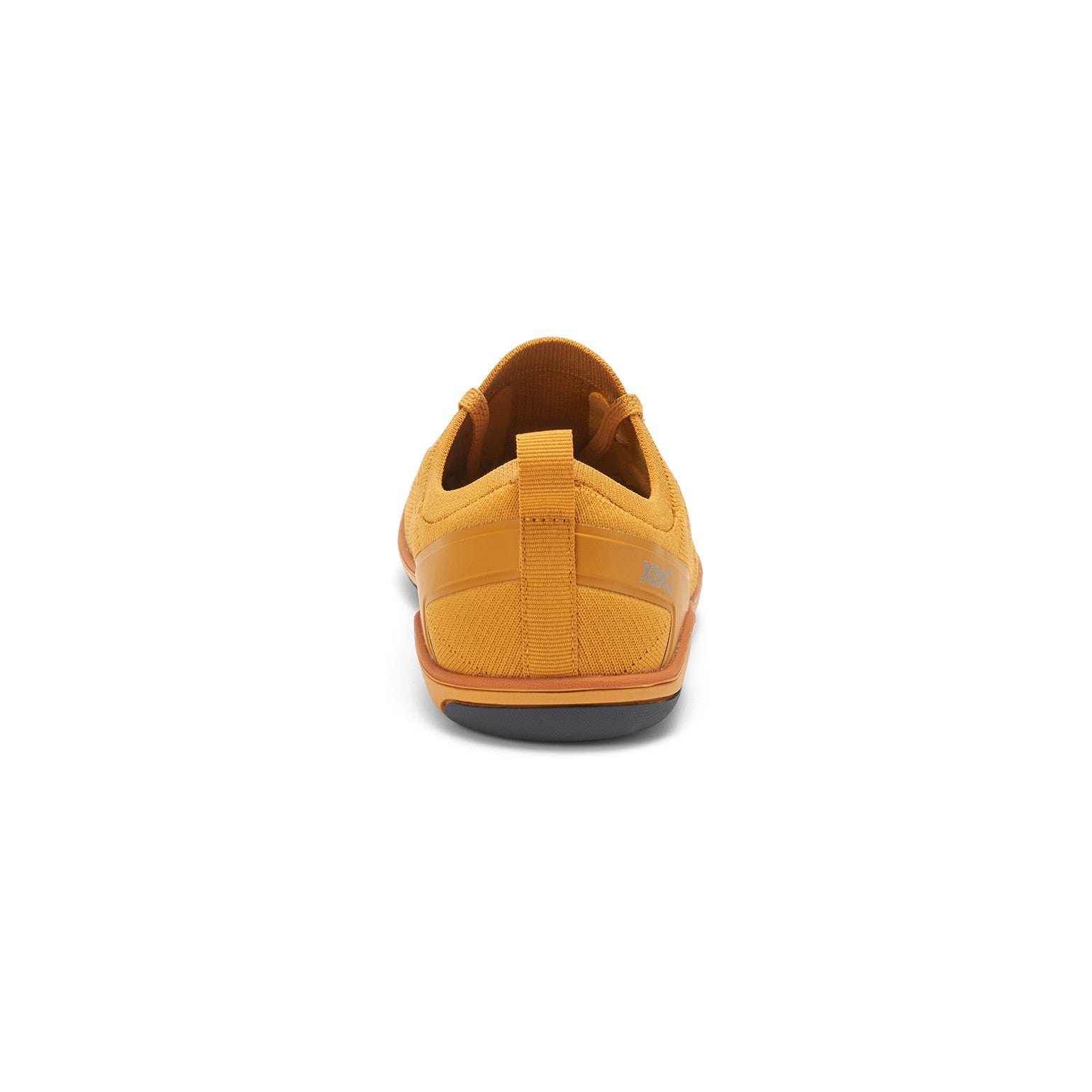 Xero Shoes Nexus Knit Sneaker in Gold für Damen, Rückansicht, atmungsaktiv und flexibel, ideal für unseren Onlineshop für Barfußschuhe.