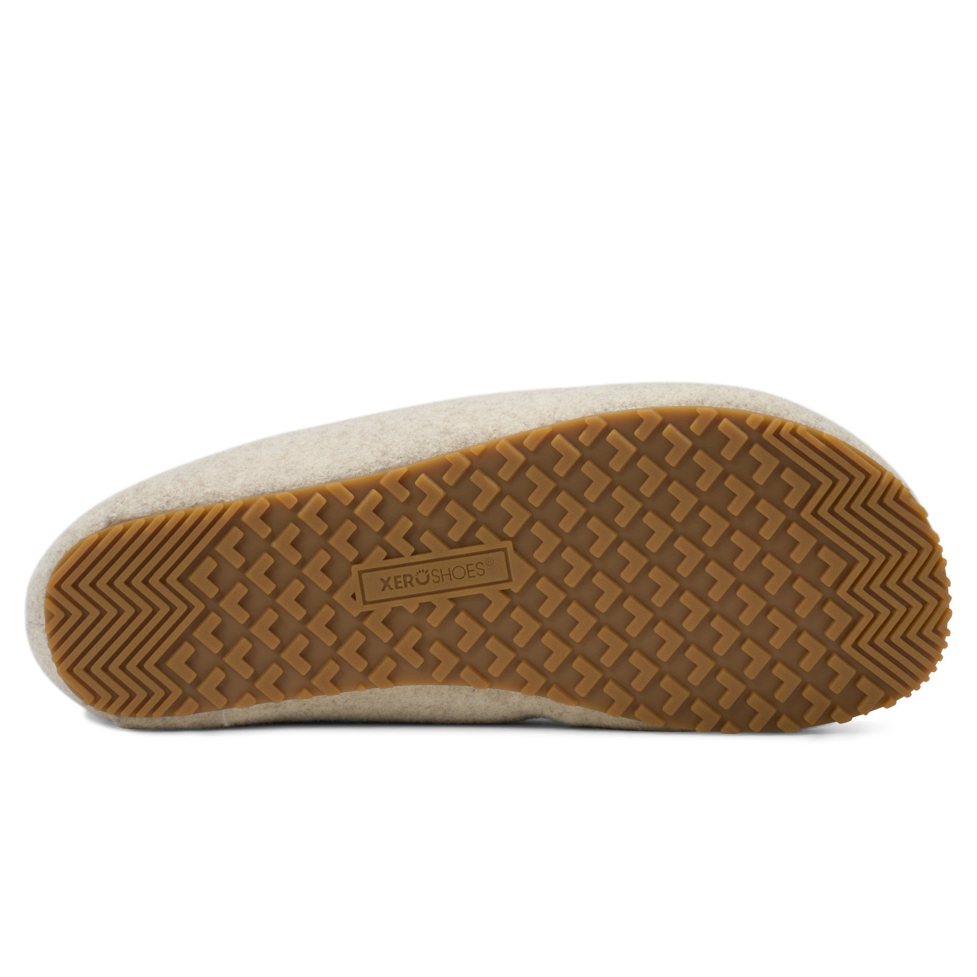 Xero Shoes Pagosa Cozy Damen Hausschuhe in Cream als warme Barfußschuhe im Onlineshop aus der Unteransicht