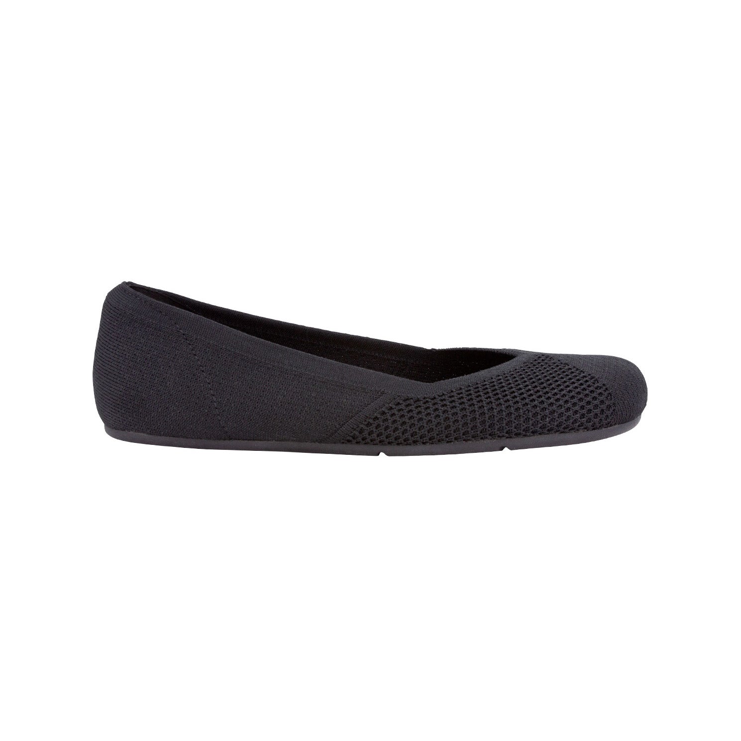 Xero Shoes Phoenix Knit Damen Ballerinas in Schwarz als Barfußschuhe, rechte Seitenansicht im Onlineshop für Barfußschuhe