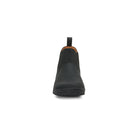 Barfußschuhe Xero Shoes Ridgeway Chelsea in Schwarz, Herrenstiefel aus Leder, Vorderansicht, erhältlich in unserem Onlineshop für Barfußschuhe.