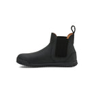 Barfußschuhe Xero Shoes Ridgeway Chelsea in Schwarz, Herrenstiefel aus Leder, linke Seitenansicht, erhältlich in unserem Onlineshop für Barfußschuhe.