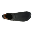 Barfußschuhe Xero Shoes Ridgeway Chelsea in Schwarz, Herrenstiefel aus Leder, Ansicht von oben, verfügbar in unserem Onlineshop für Barfußschuhe.