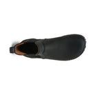 Barfußschuhe Xero Shoes Ridgeway Chelsea Damen-Stiefel in Schwarz aus Leder, Oberansicht, verfügbar in unserem Onlineshop für Barfußschuhe.