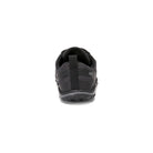 Rückansicht der Xero Shoes Scrambler Low Barfußschuhe in Schwarz für Damen als Wanderschuhe im Onlineshop für Barfußschuhe