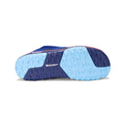 Sohlenansicht der Xero Shoes Scrambler Low Barfußschuhe in Sodalite Blue Orange für Damen als Wanderschuhe im Onlineshop für Barfußschuhe