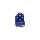 Frontansicht der Xero Shoes Scrambler Low Barfußschuhe in Sodalite Blue Orange für Damen als Wanderschuhe im Onlineshop für Barfußschuhe