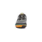 Frontansicht der Xero Shoes Scrambler Low Barfußschuhe in Tarmac Gray für Damen als Wanderschuhe im Onlineshop für Barfußschuhe