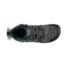 Xero Shoes Scrambler Mid II WP Barfußschuhe, wasserdichte Wanderschuhe für Damen, Top-Ansicht in Asphalt Sea Moss im Onlineshop für Barfußschuhe