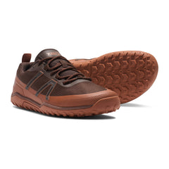 Xero Shoes Scrambler Trail Low WP Herren Barfußschuh in Dunkelbraun-Beige