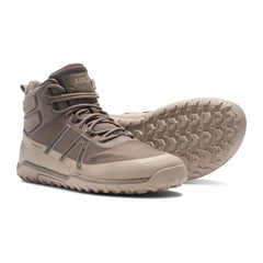 Xero Shoes Scrambler Trail Mid WP Herren Barfußschuh in Graubraun-Creme
