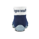 Leguanito Barfußschuhe für Kinder von Leguano in Blau – Sockenschuhe, Rückansicht, erhältlich im barfusswelteb.com Barfußschuhe Onlineshop
