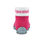 Leguanito Barfußschuhe für Kinder von Leguano in Pink – Sockenschuhe, Rückansicht, erhältlich im barfusswelteb.com Barfußschuhe Onlineshop