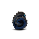 Leguanito Scio Blue (Größe 23 bis 28) Kinder Barfußschuhe Slipper – In zusammengerollter Form präsentiert, ideal für flexibles Tragen und einfache Aufbewahrung, erhältlich im Barfußschuhe Onlineshop barfusswelteb.com.