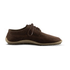 Rechte Seitenansicht der Leguano Dean Barfußschuhe in mocca aus Leder, elegante Herrenschuhe im Onlineshop für Barfußschuhe
