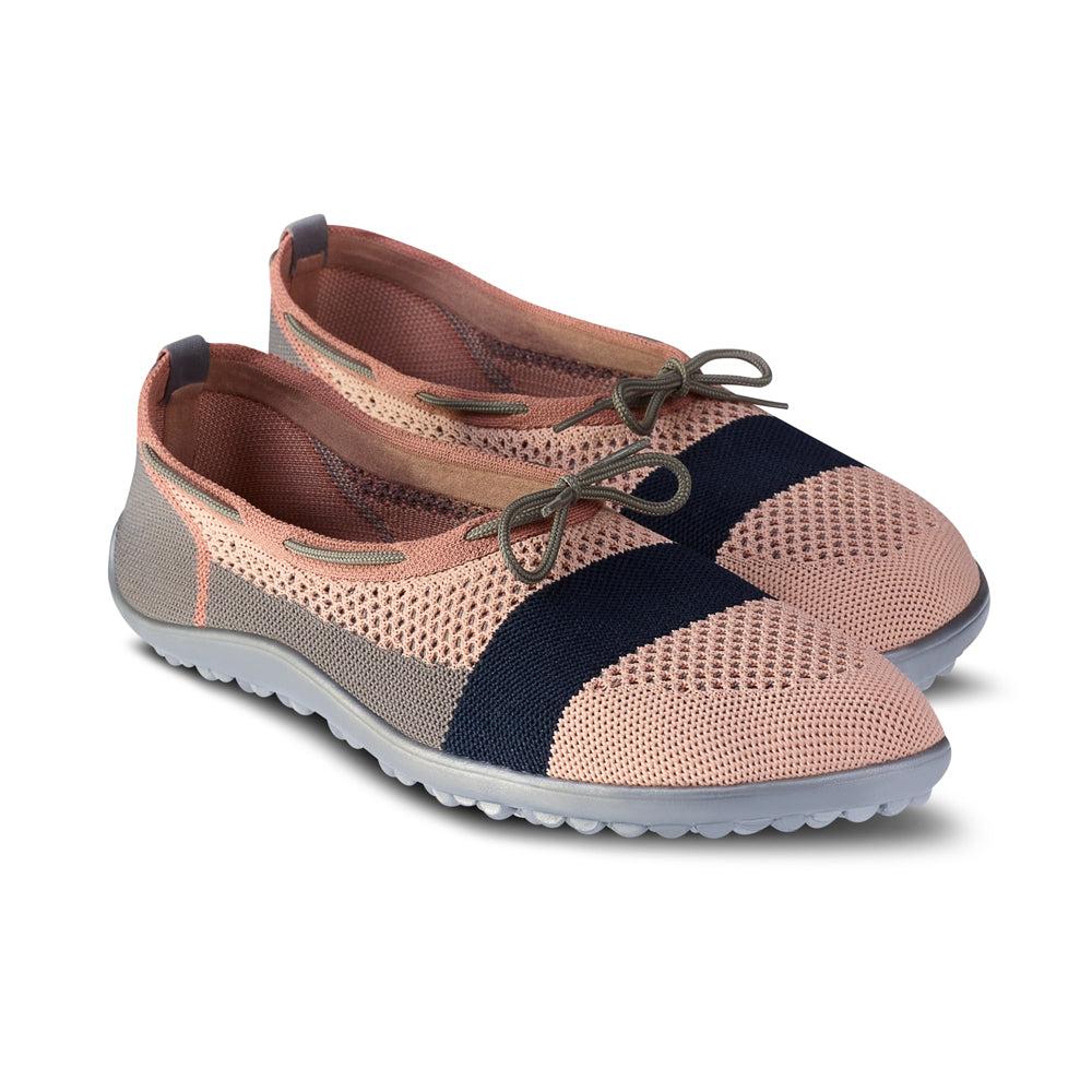 Barfußschuhe Leguano Style Rose Ballerina, Vorderansicht, elegante und flexible Ballerinas für Damen, ideal für natürlichen Komfort, erhältlich in unserem Onlineshop für Barfußschuhe.